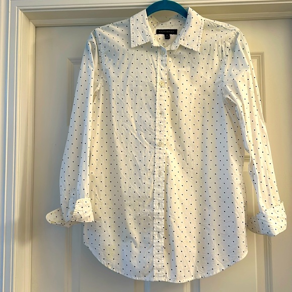 Banana Republic Tops - Banana Republic polka dot button down